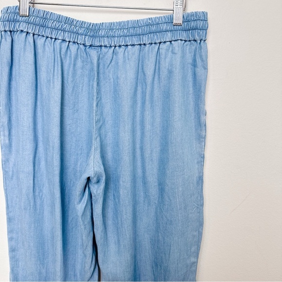 Aritzia Womens Medium Talula Chambray Jogger Los Feliz Pant CN - Picture 12 of 14